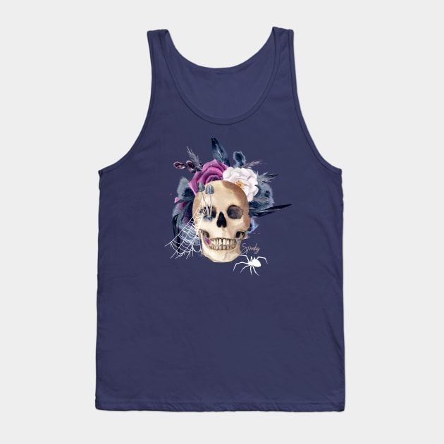 Whimsigoth Floralgoth Tank Top by Tuff Tees